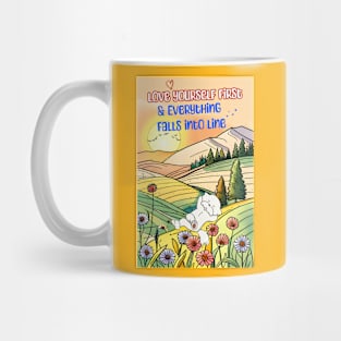 Love Yourself First and Everything Falls into Line Mug